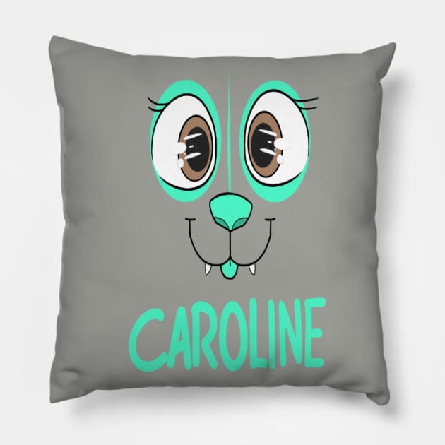 Caroline Face Pillow by PurplefloofStore