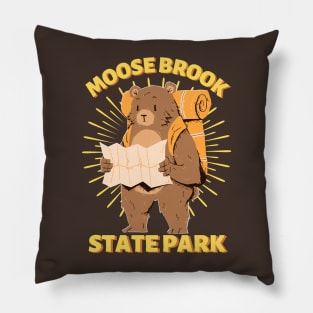 Moose Brook State Park Bear Pillow