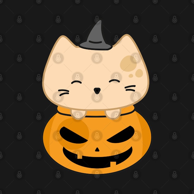 Cute pumpkin kitty by yudoodliez