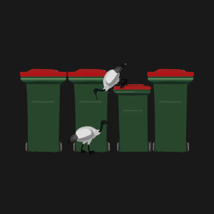 Bin Chicken Ibis Wheelie Bins T-Shirt