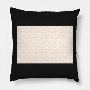 Bubble gum, pink background, pastel colors geometric pattern Pillow