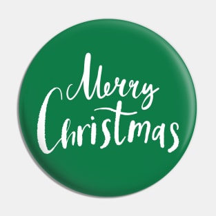 Merry Christmas green Pin