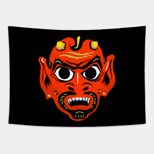 Vintage Devil Mask Tapestry