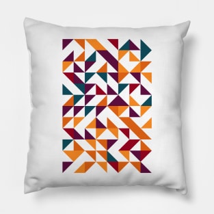 Creative Geometric Colourful Triangle Pattern #40 Pillow