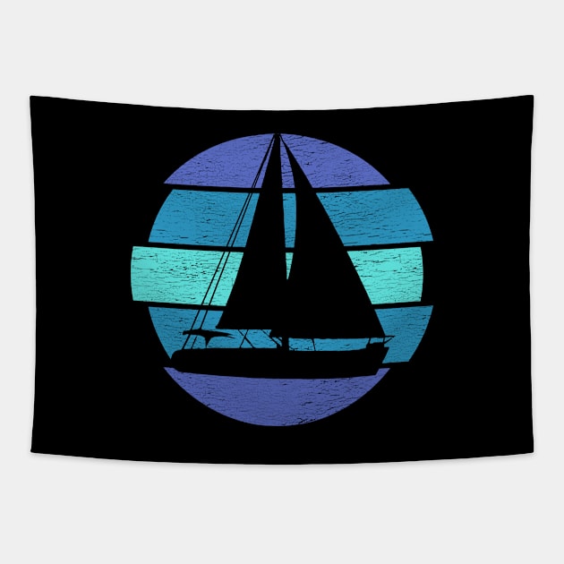 Sailing - Sailing Retro Tapestry by Kudostees