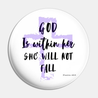 God is within her she will not fall Pin