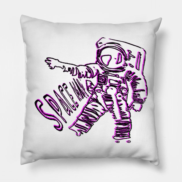 Space Walking Astronaut Pillow by TriForceDesign