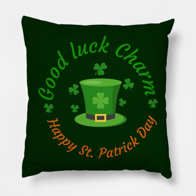 Irish Charm Apparel: Celebrate St. Patrick's Day in Style! Pillow by La Moda Tee