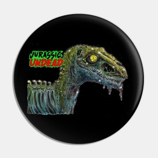 Jurassic Undead Raptor Head Pin