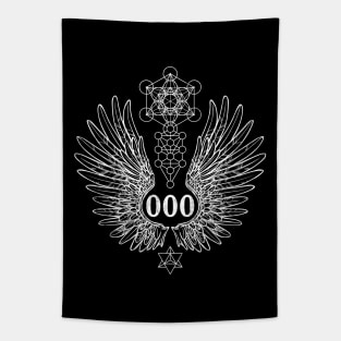 Angel Number 000 Sacred Geometry Tapestry