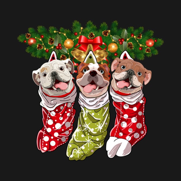 Bulldogs Socks Christmas Gifts Dogs Lovers by Terryeare