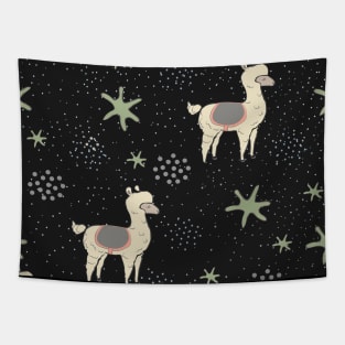 Llama Pattern Tapestry