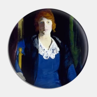 Portrait of Florence Pierce by George Bellows Pin