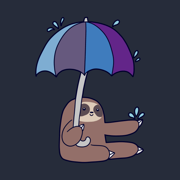 Sloth Rain Umbrella by saradaboru