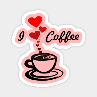 I love coffee design Magnet