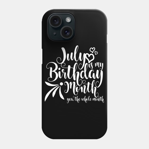 July Birthday Phone Case by Kuys Ed