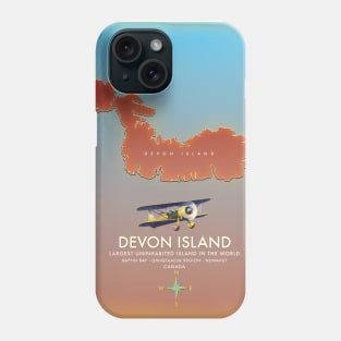 Devon Island Canada map. Phone Case