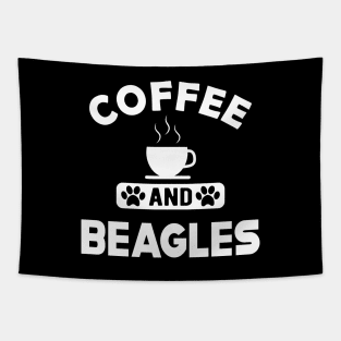 Beagle Dog - Coffee and beagles Tapestry