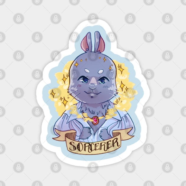 Sorcerer - TTRPG Buns Series Magnet by ShoonaBee