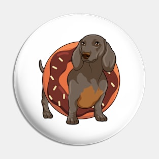 Dachshund with Donut Pin