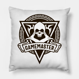 Gamemaster Skull of the Game Master Dungeons Crawler and Dragons Slayer Tabletop RPG Addict Pillow