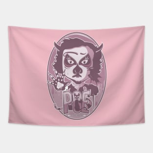 Edgar Poe reincarnation / pink edition Tapestry