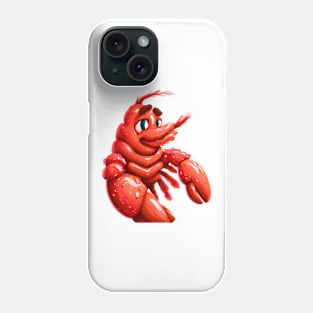 Cute Lobster Drawing Phone Case