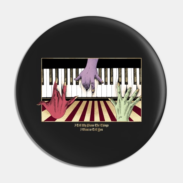 Piano Trinity Dark Pin by sffuma