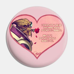 Garrus Romance Pin