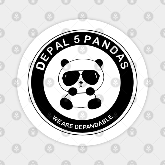 DEPAL 5 PANDAS Magnet by garciajey