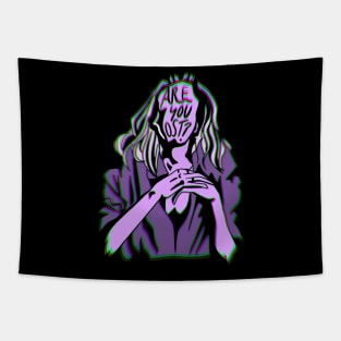 Are You Lost? Fairytale Dreamcore in amethyst purple Tapestry