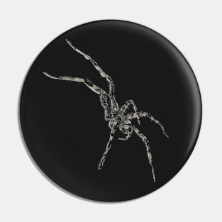 Fishing Spider w/ Six Legs (No Outline) Pin