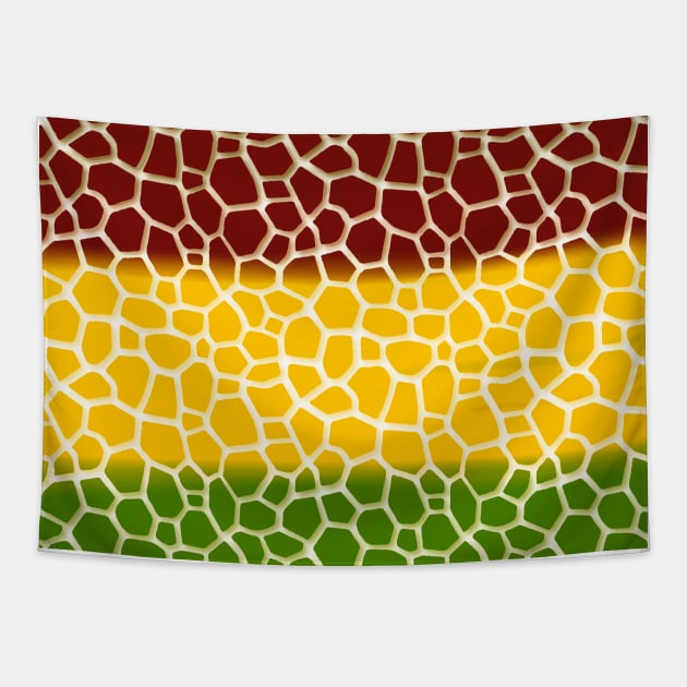 Animal Skin with African Color Style Tapestry by Tilila