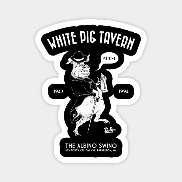 White Pig Tavern Magnet by Bremerlo