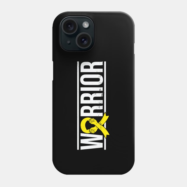 Endometriosis Warrior with Yellow Awareness Ribbon Phone Case by GiftTrend