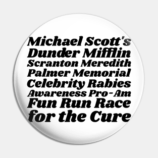 Dunder Miflin Fun Run Pin