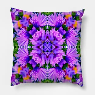 Fragrant herb flower pattern. Pillow