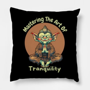 Goblin in yoga and Zen for Spatiality Pillow