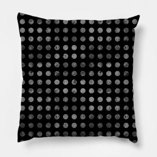 Dark Polka Dots Pattern Pillow