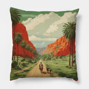 Cessnock Australia Vintage Travel Poster Tourism Art Pillow