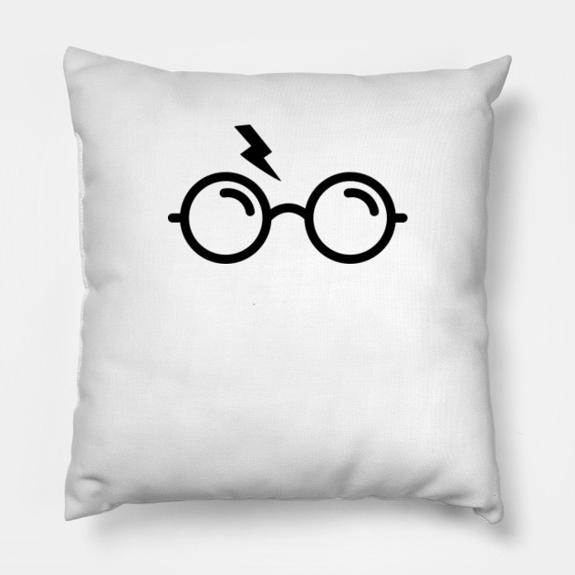 Harry Potter Scar And Glasses Minimalist Harry Potter Pillow Teepublic
