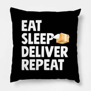 Eat sleep deliver repeat Pillow