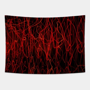 Abstraction of Red Line Tapestry