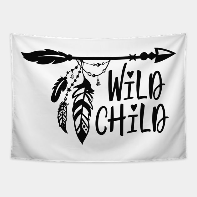 Wild Child Tapestry by Ombre Dreams