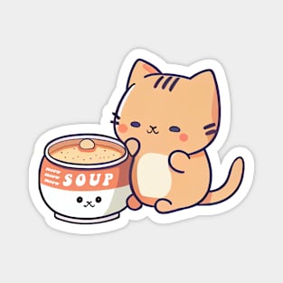 meow soup Magnet