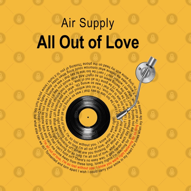 ALL OUT LOVE LYRICS ILLUSTRATIONS by Vansa Design