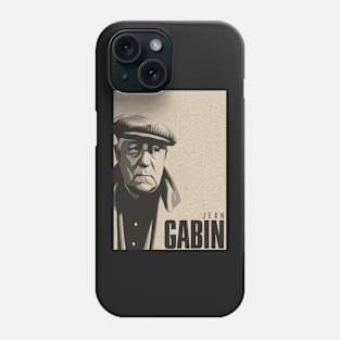 Jean Gabin - French actor, lino ventura, belmondo, cinema, france Phone Case