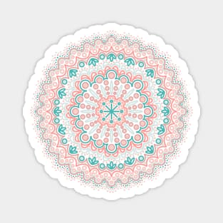 Beach Pastel Mandala Magnet