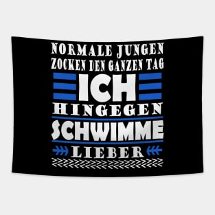 Schwimmen Wassersport Männer Kraulen Spruch Tapestry