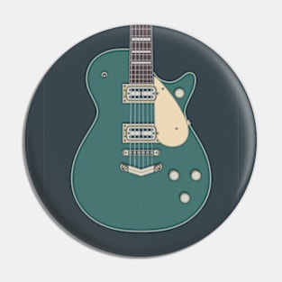 Cadillac Green Jet Guitar Pin